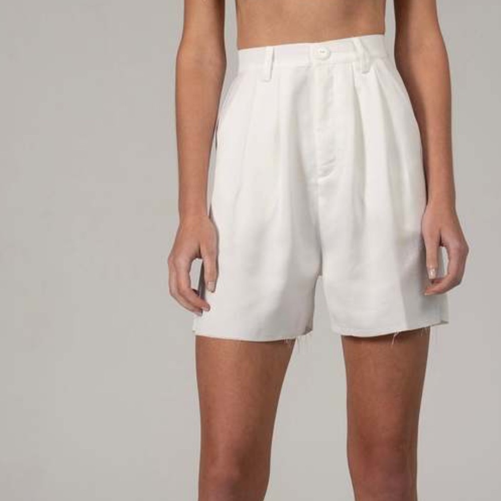 NONchalant White Women's Bermuda Shorts